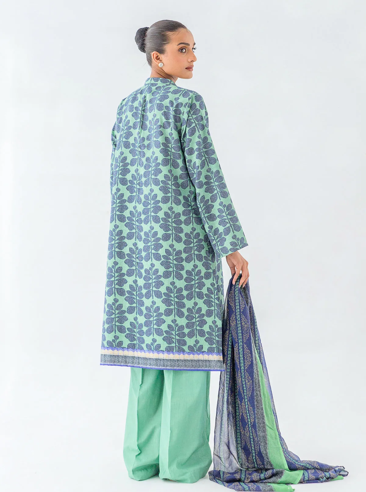 3 PIECE - PRINTED KHADDAR SUIT - BREEZY PARADISE