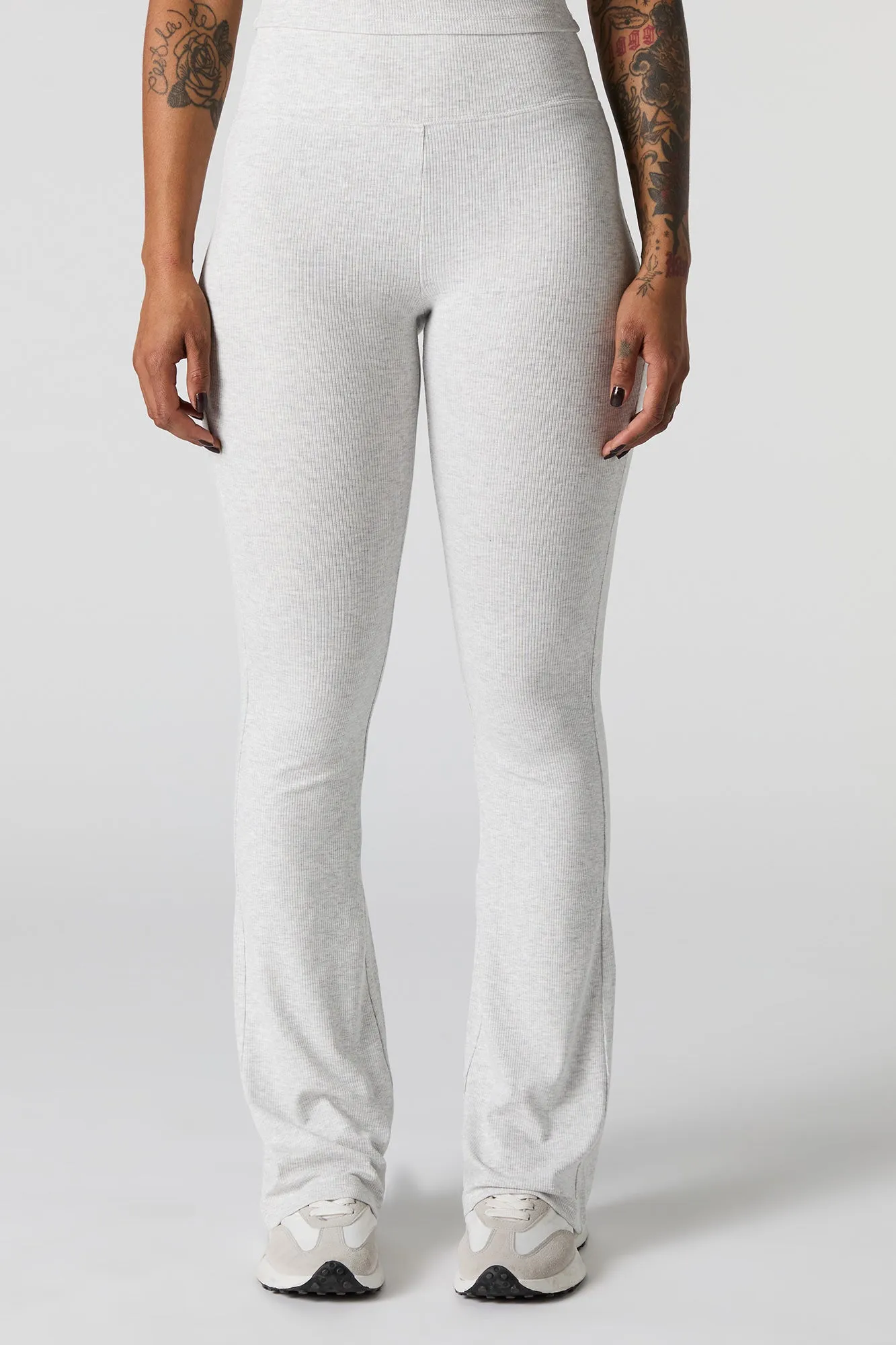 Active Soft Ribbed Flare Pant
