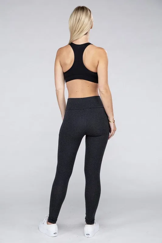 Active Workout Leggings Featuring Concealed Pockets