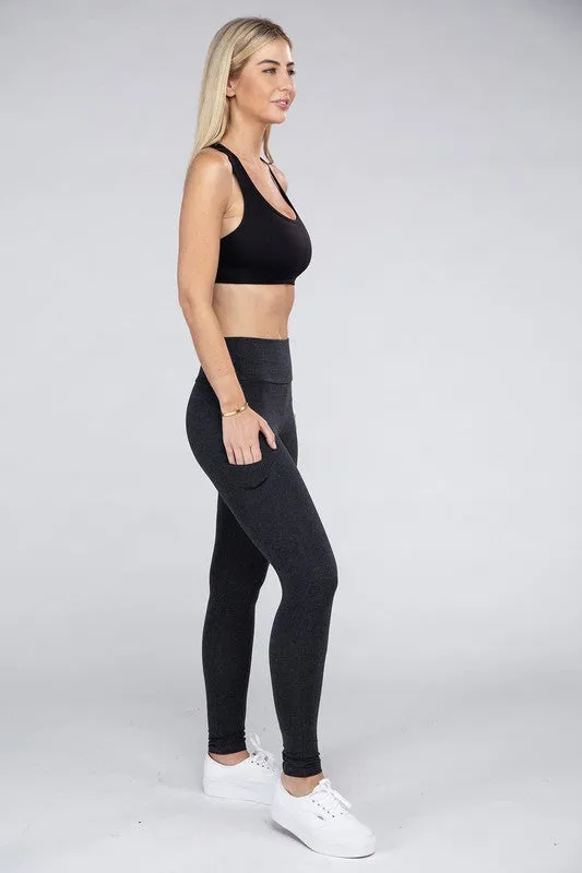 Active Workout Leggings Featuring Concealed Pockets
