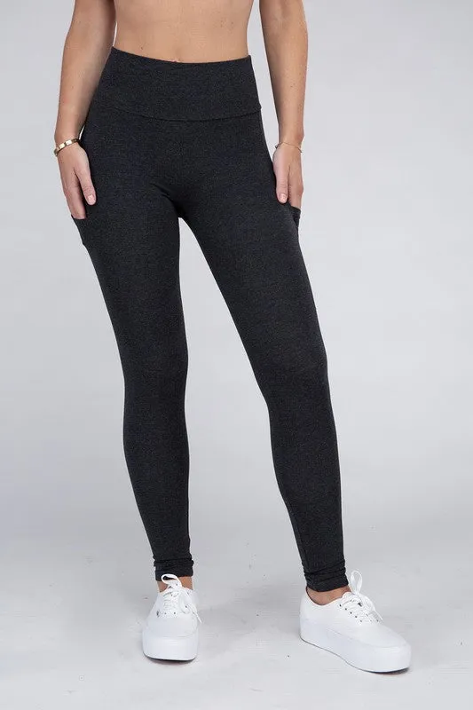 Active Workout Leggings Featuring Concealed Pockets