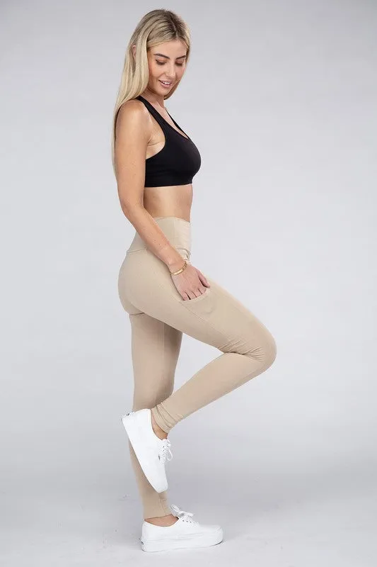 Active Workout Leggings Featuring Concealed Pockets