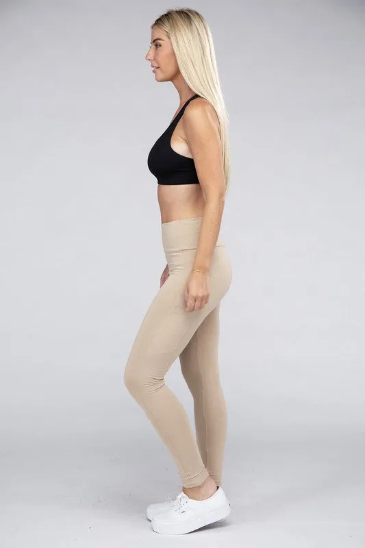 Active Workout Leggings Featuring Concealed Pockets