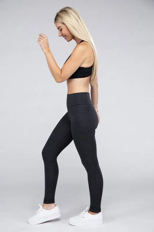 Active Workout Leggings Featuring Concealed Pockets