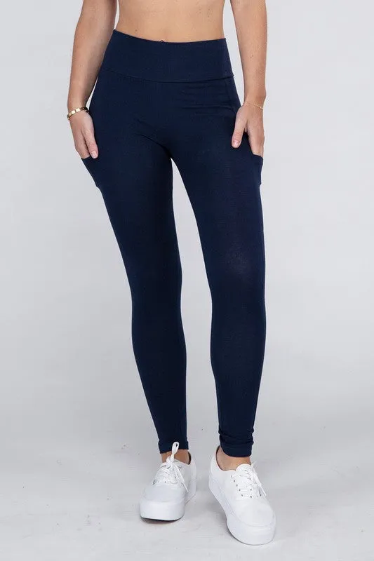 Active Workout Leggings Featuring Concealed Pockets