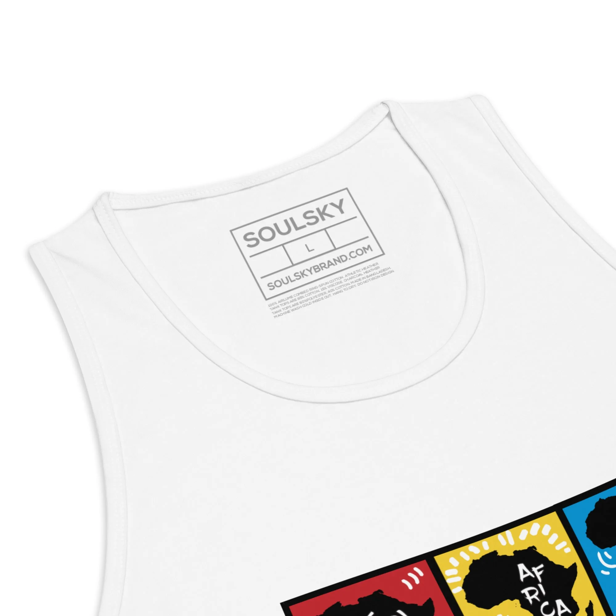 AFRICA PRIMARY Premium Tank Top (White)