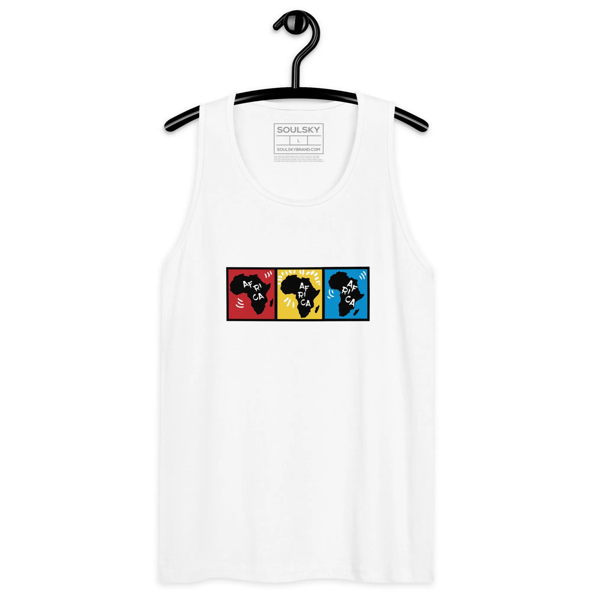 AFRICA PRIMARY Premium Tank Top (White)