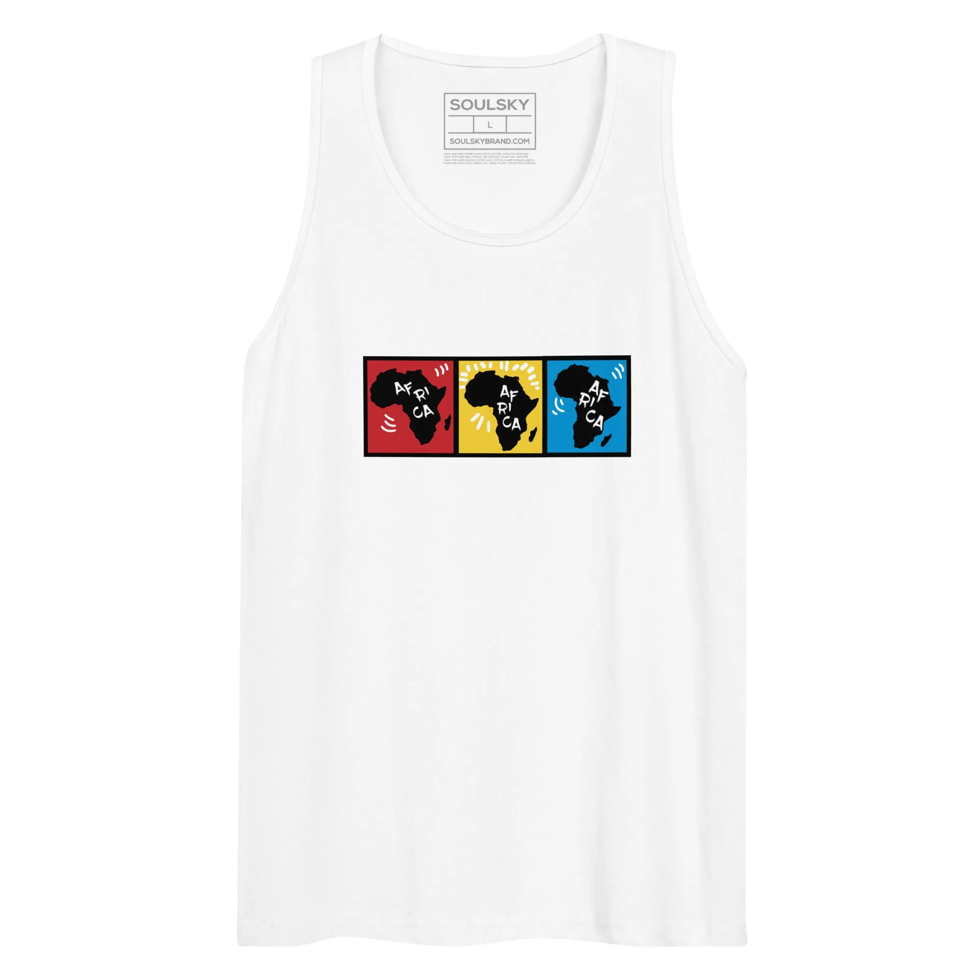 AFRICA PRIMARY Premium Tank Top (White)