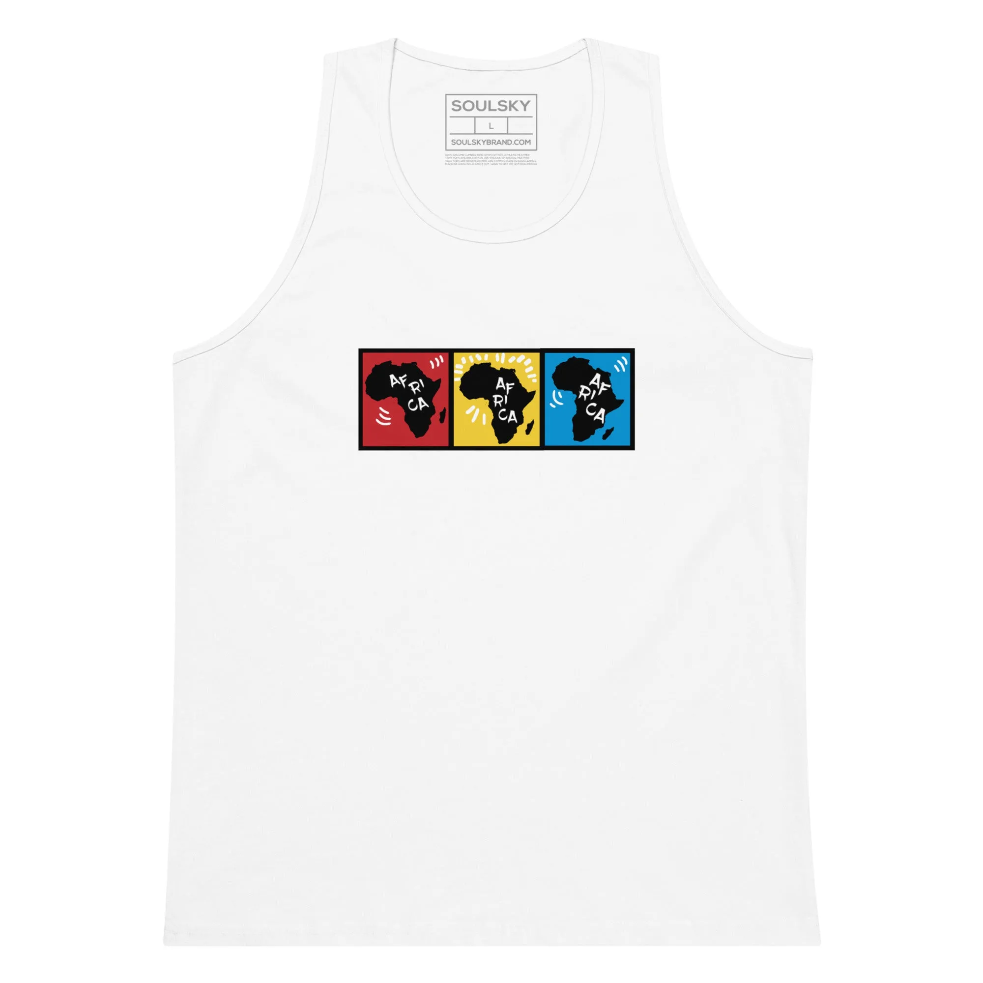 AFRICA PRIMARY Premium Tank Top (White)