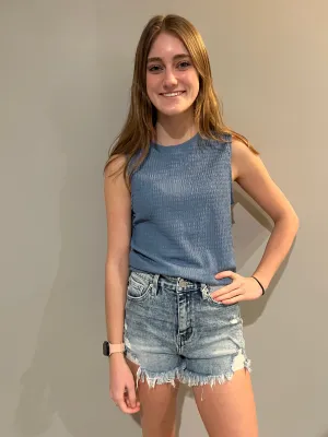 All To Myself Top - Blue