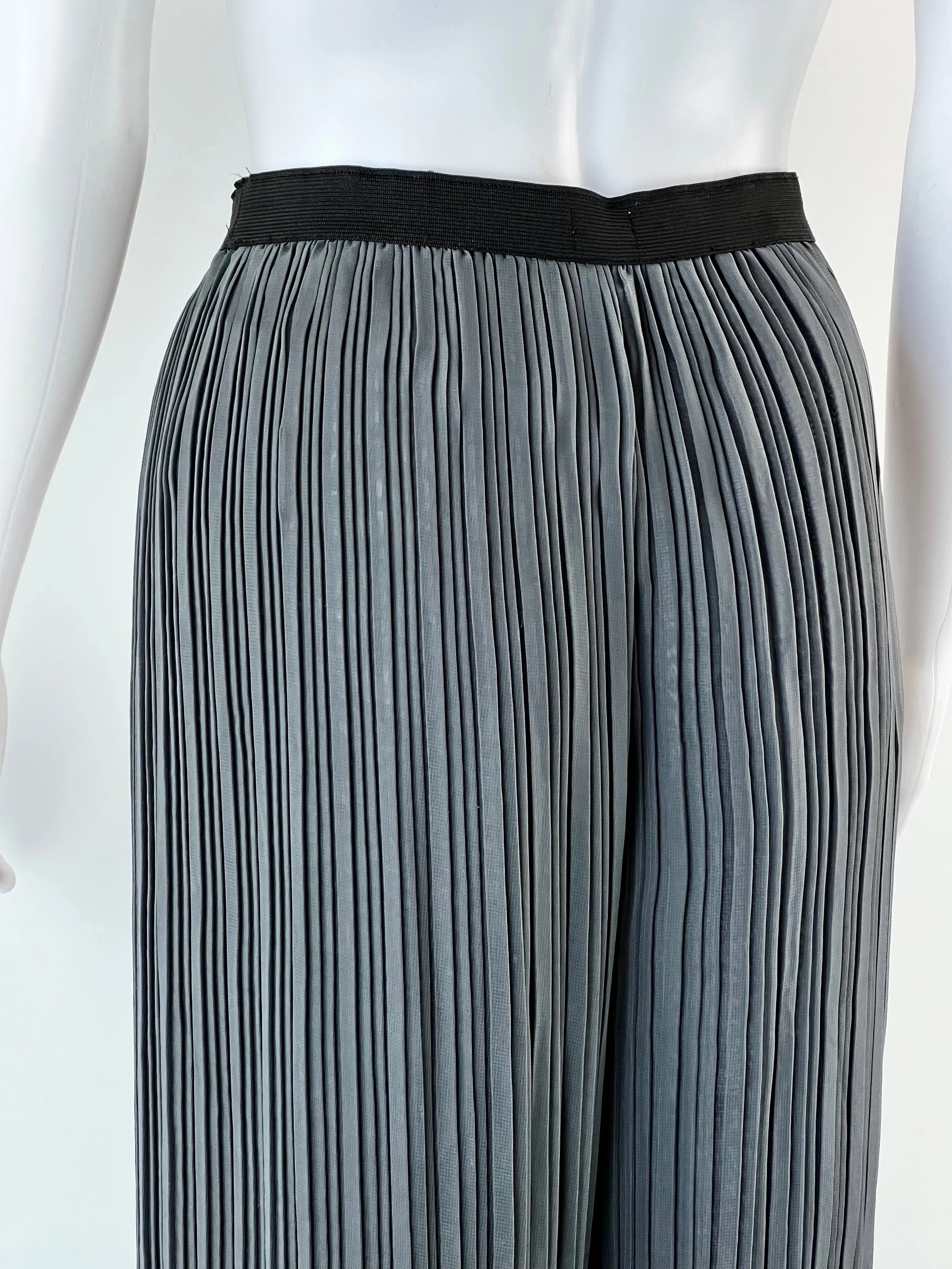 Alquema Charcoal Pleat Palazzo Pants - AU8-10