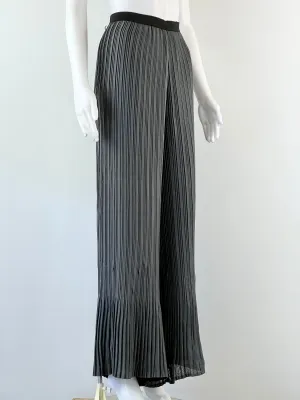 Alquema Charcoal Pleat Palazzo Pants - AU8-10