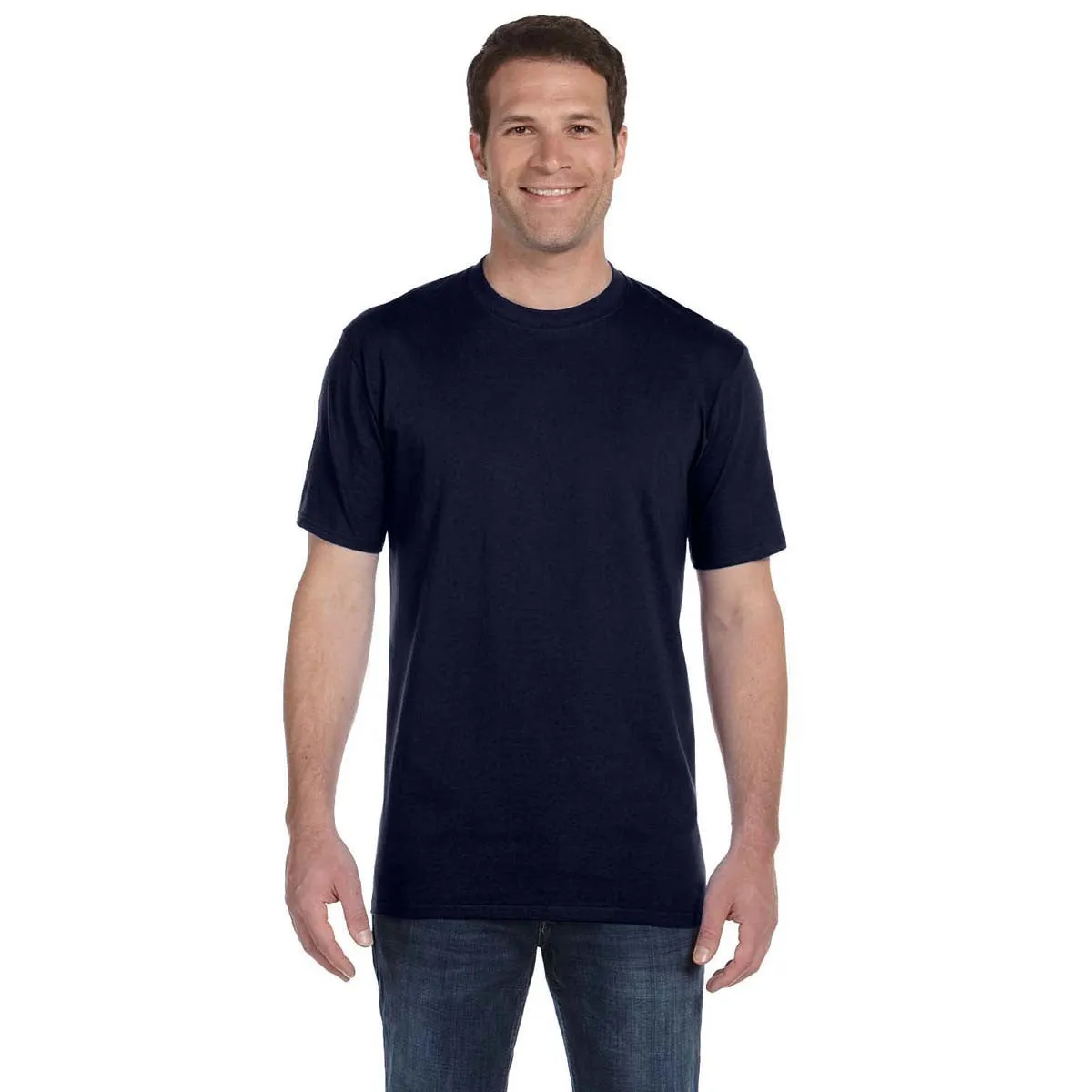 Anvil Men's Navy Midweight T-Shirt