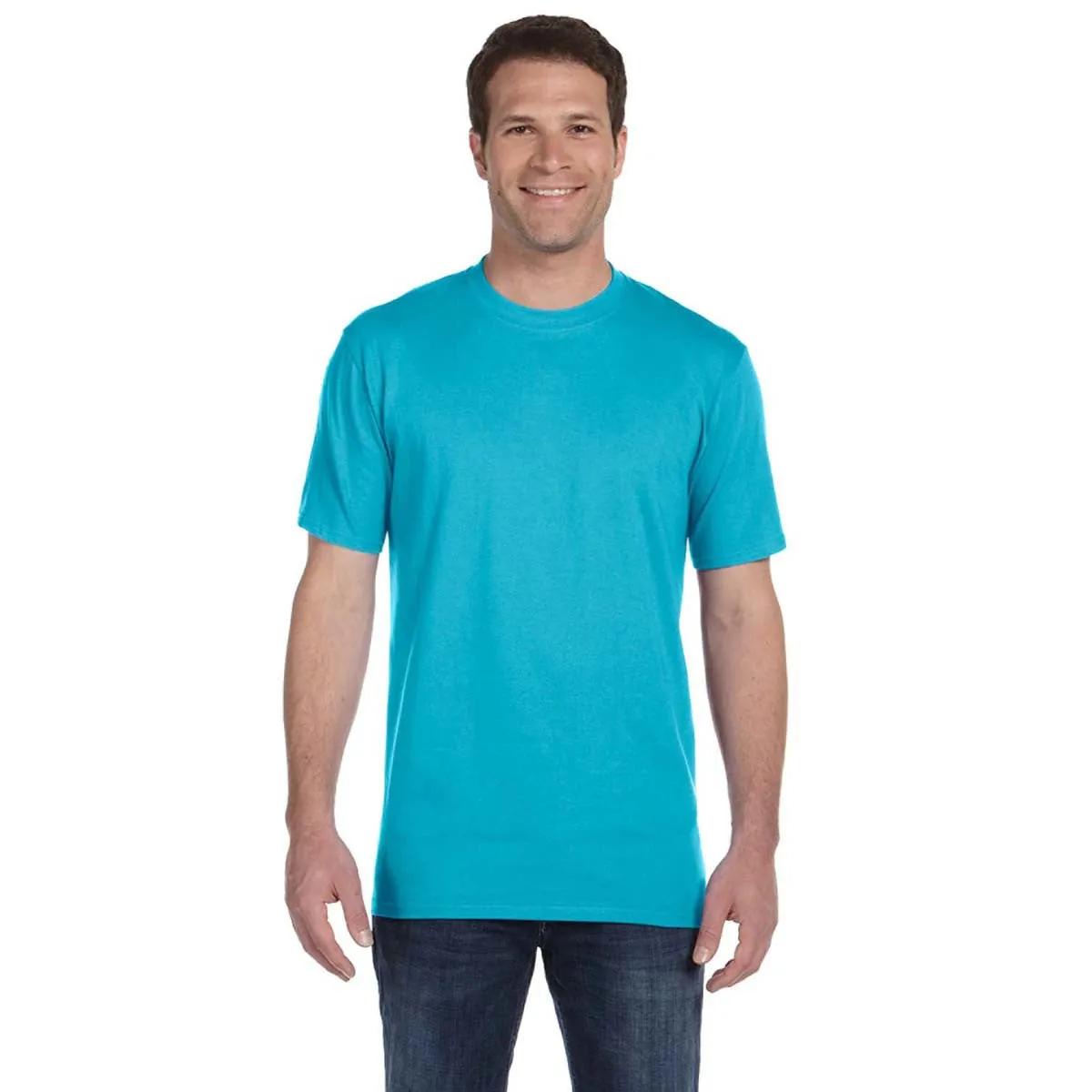 Anvil Men's Pool Blue Midweight T-Shirt