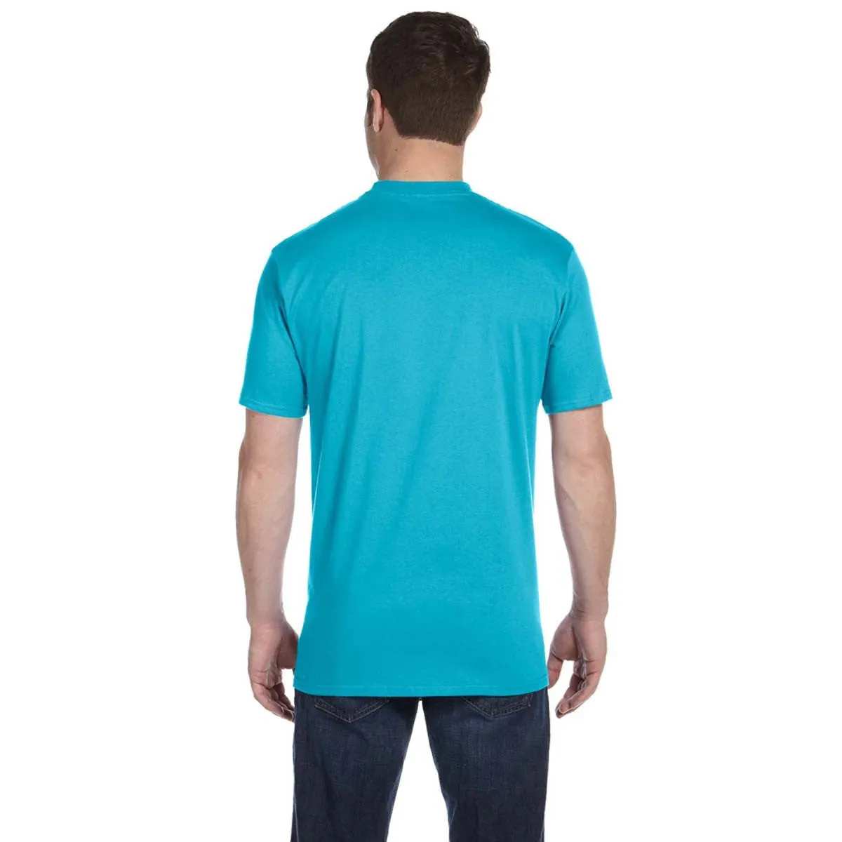 Anvil Men's Pool Blue Midweight T-Shirt