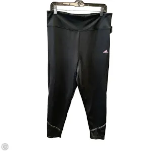 Athletic Leggings By Adidas In Black, Size: Xl