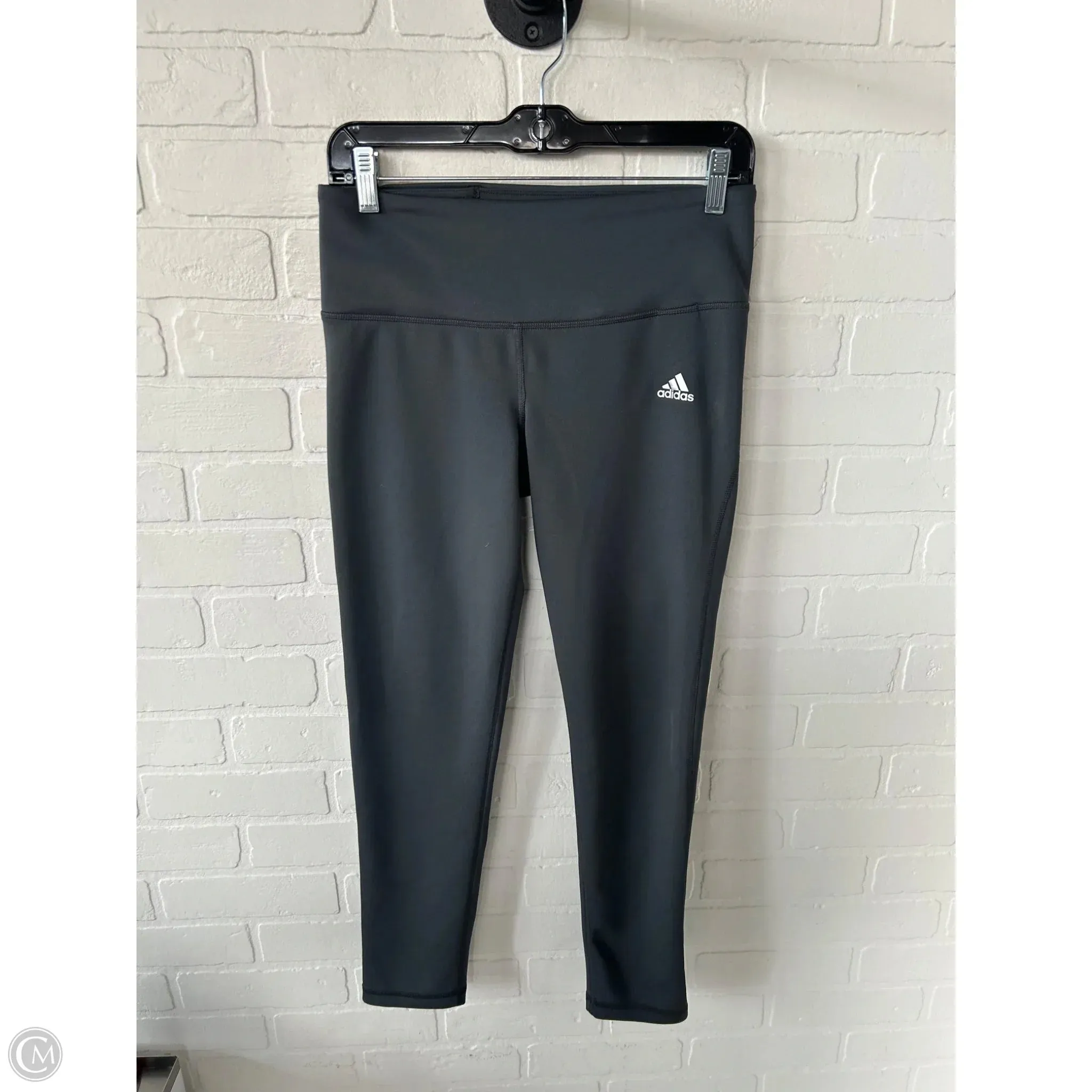 Athletic Leggings By Adidas In Grey, Size: 8
