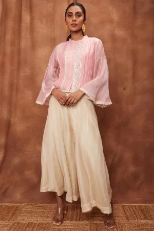 Baby Pink Fine Pintuck Top & Pants