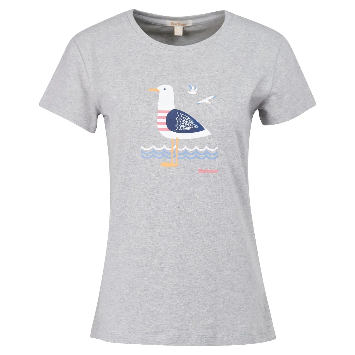 Barbour Merseyside Women's Tee | Light Grey