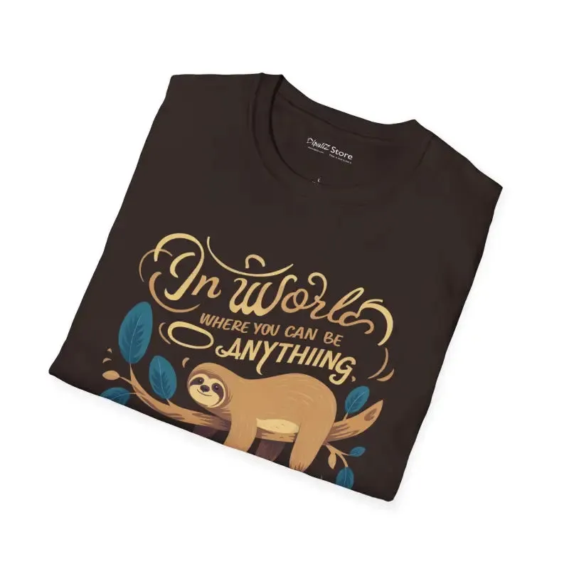 Be a Sloth Sloth t Shirt Chill Chic Style