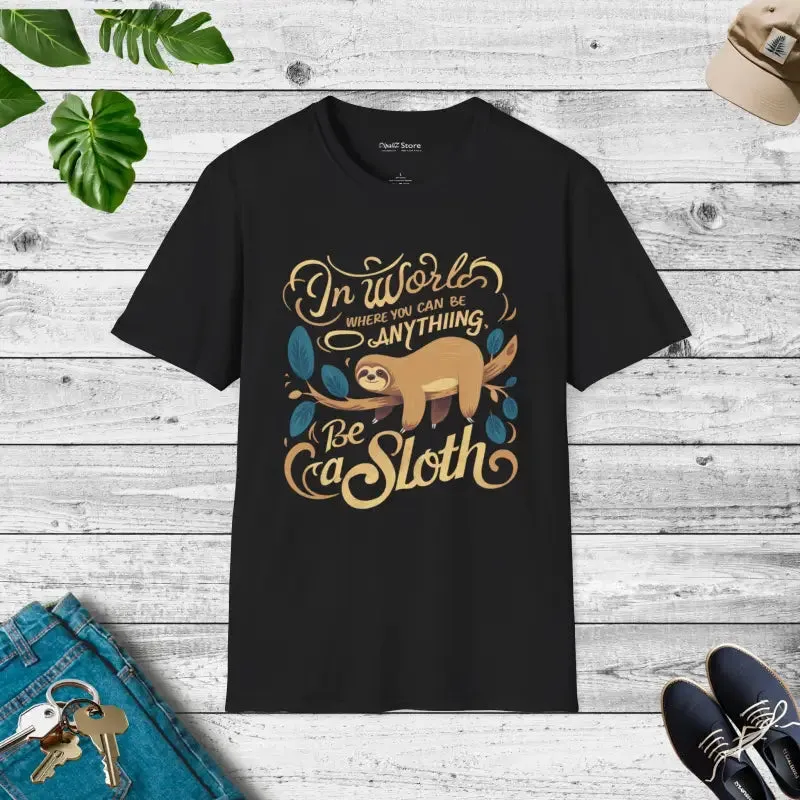 Be a Sloth Sloth t Shirt Chill Chic Style