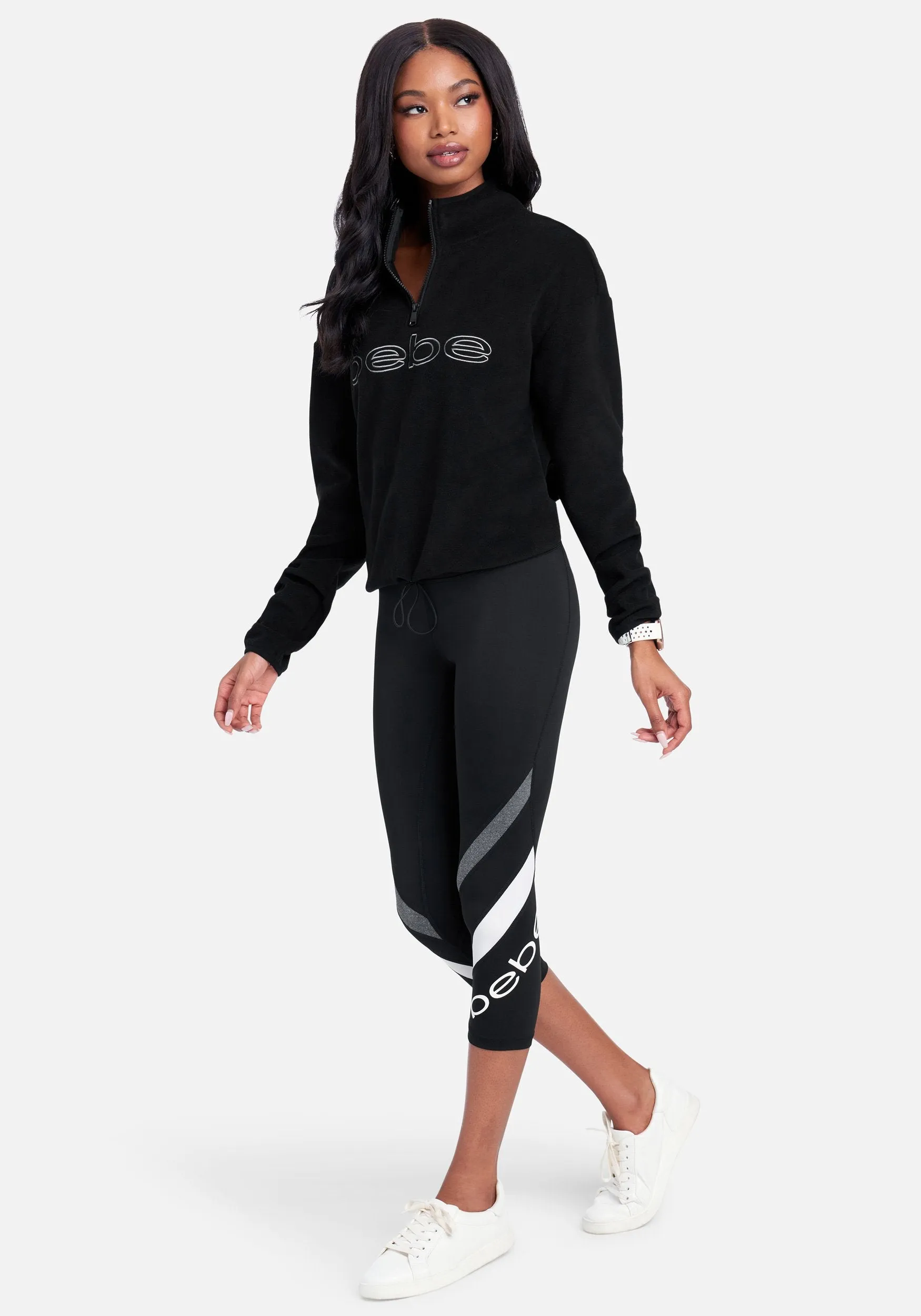 Bebe Colorblock Capri Legging
