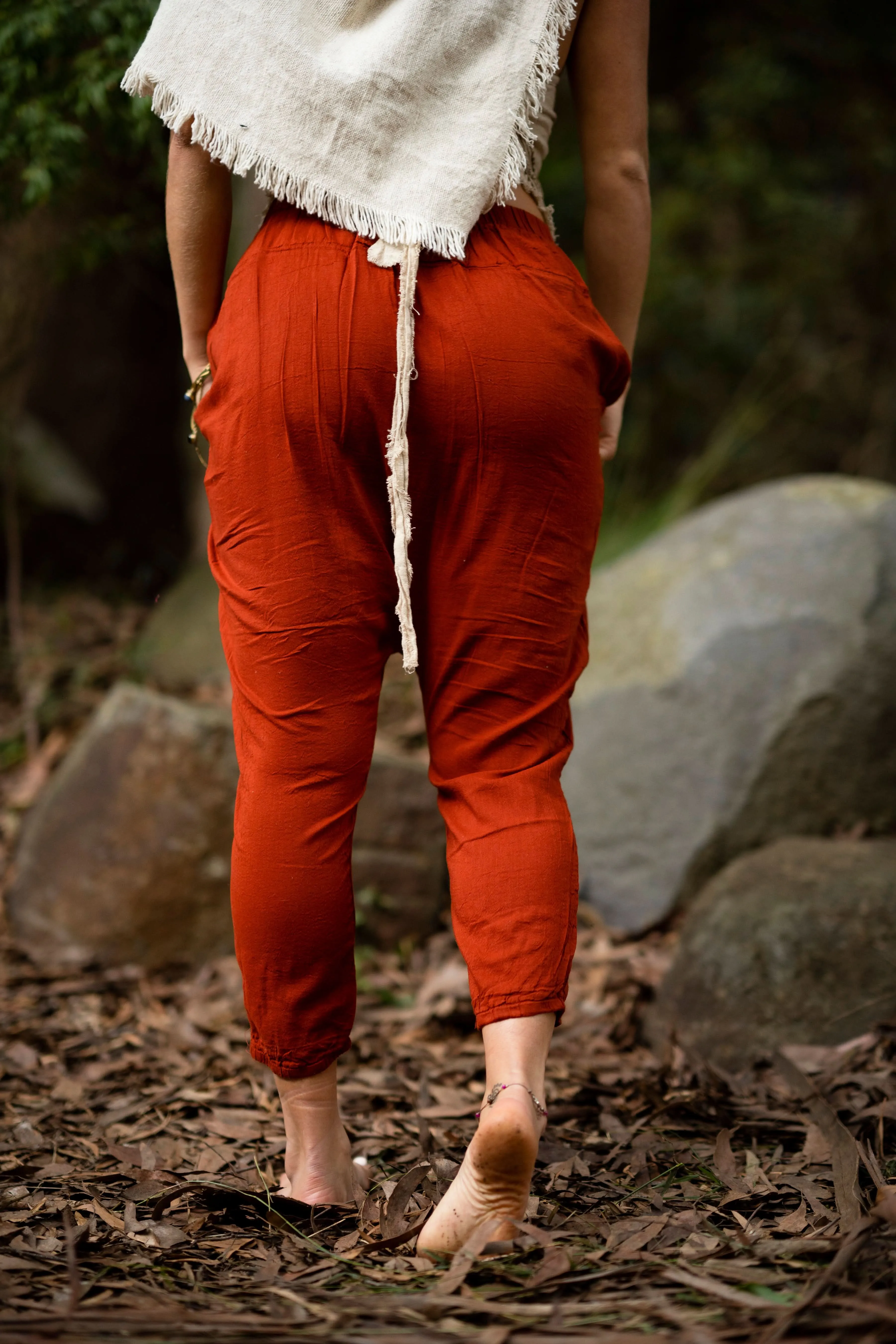 Bedouin Harem Pants - Rust