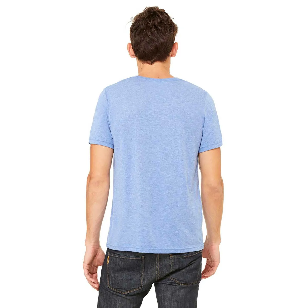 Bella   Canvas Unisex Blue Triblend Short-Sleeve T-Shirt