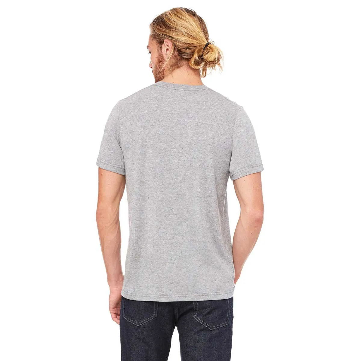 Bella   Canvas Unisex Deep Heather Speckled Poly-Cotton Short-Sleeve T-Shirt