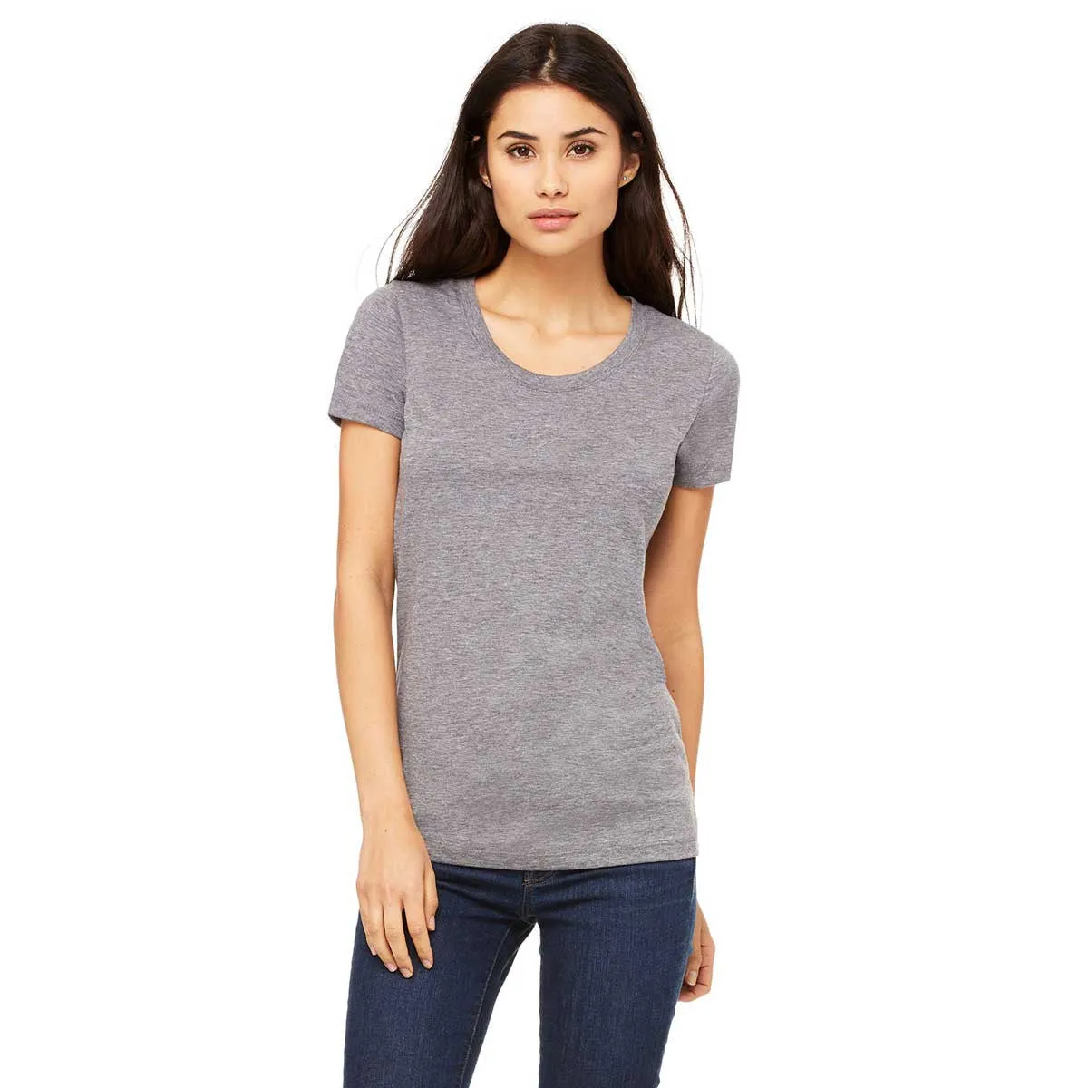 Bella   Canvas Women's Grey Triblend Short-Sleeve T-Shirt