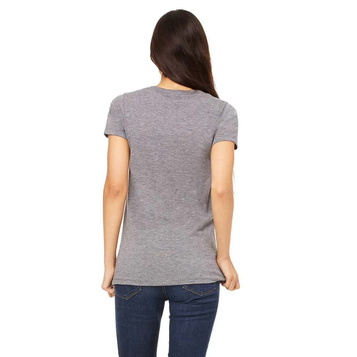 Bella   Canvas Women's Grey Triblend Short-Sleeve T-Shirt