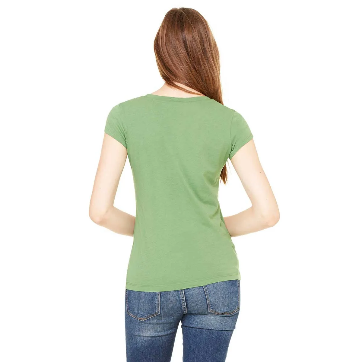 Bella   Canvas Women's Leaf Sheer Jersey Short-Sleeve T-Shirt