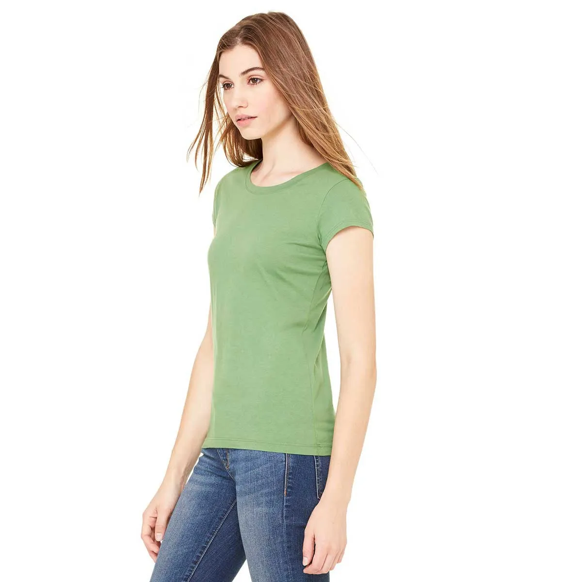 Bella   Canvas Women's Leaf Sheer Jersey Short-Sleeve T-Shirt