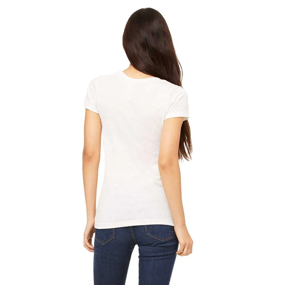 Bella   Canvas Women's Oatmeal Triblend Short-Sleeve T-Shirt
