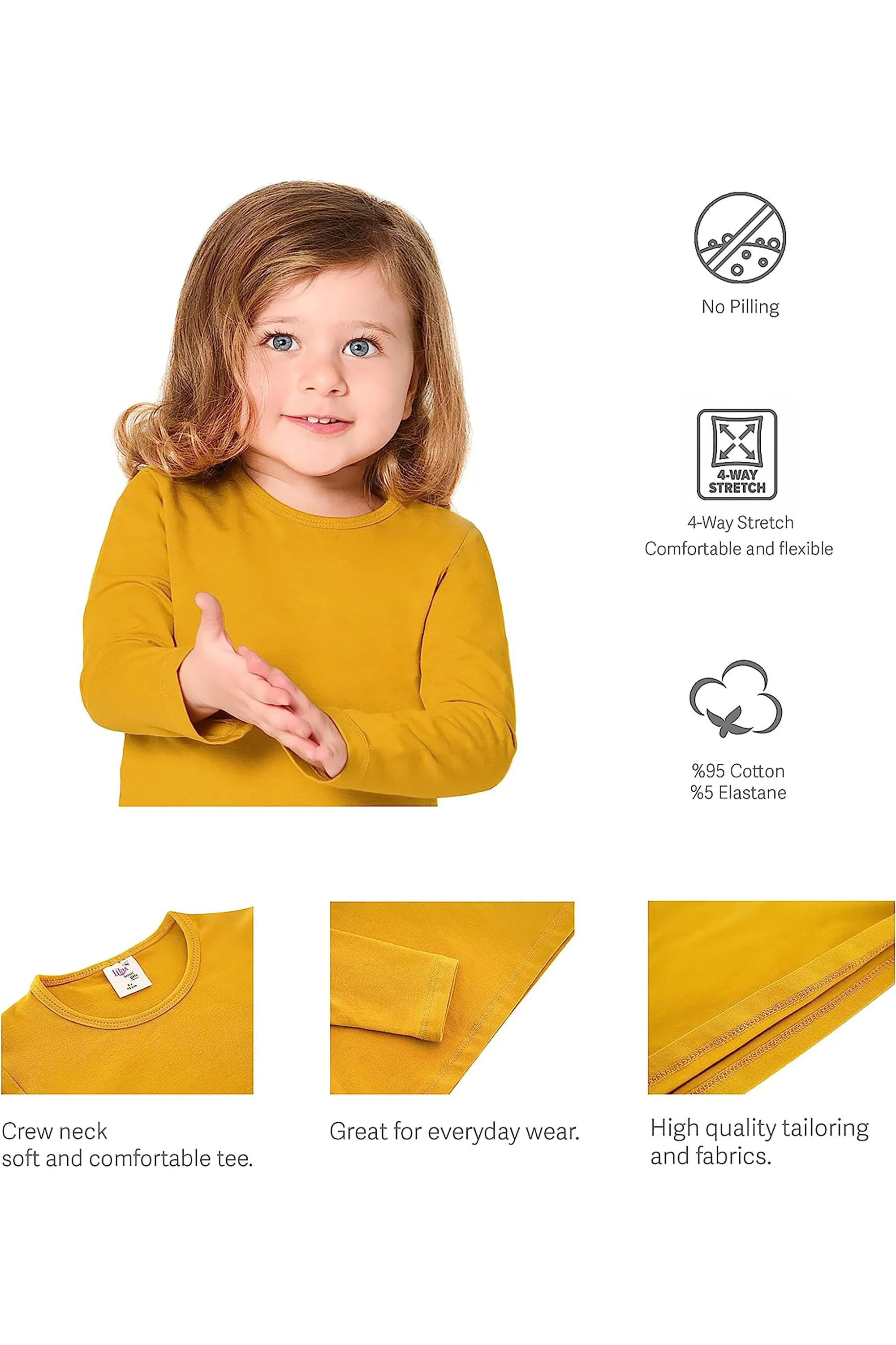Big Girls Cotton Crewneck Basic T-Shirt & Leggings Set