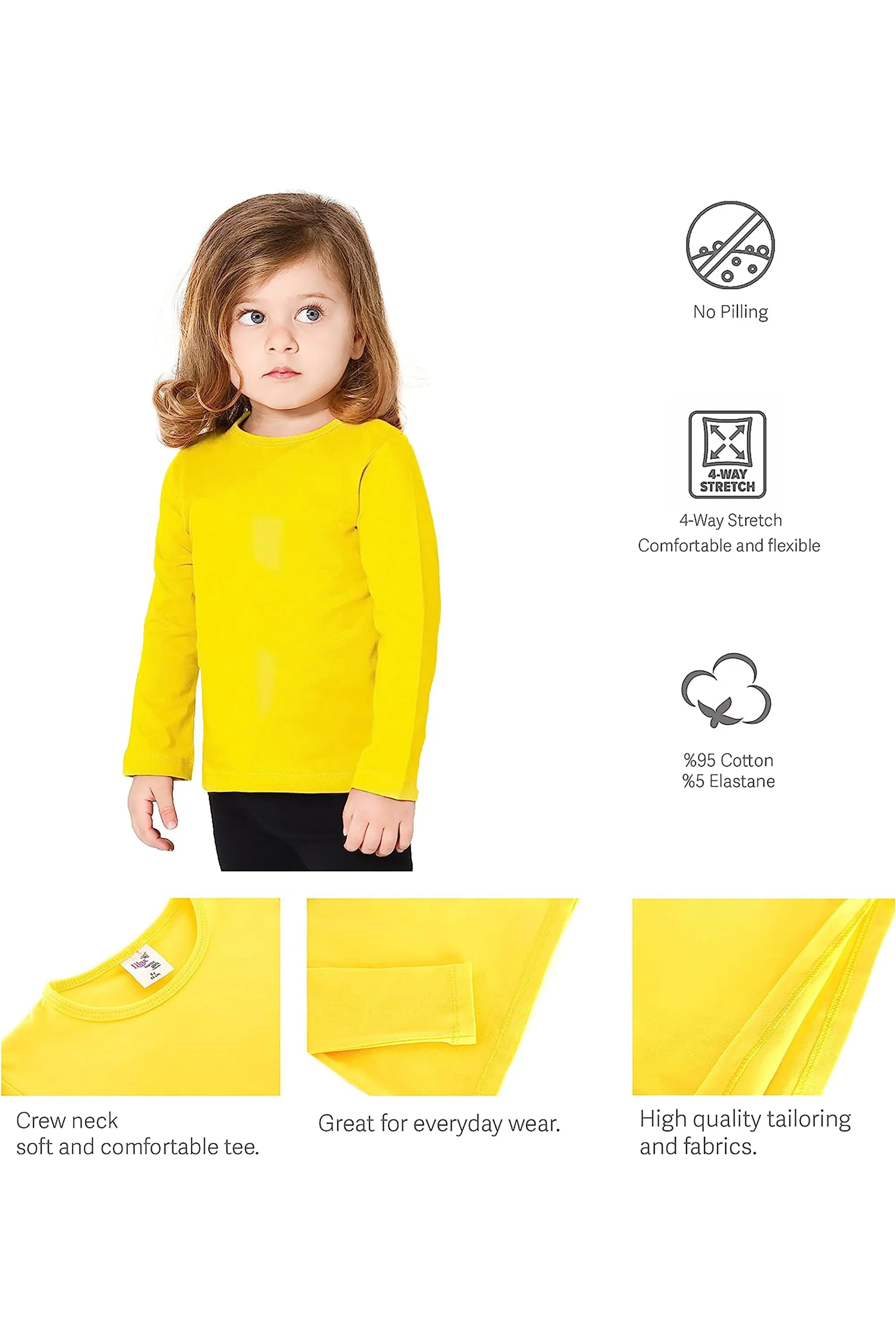 Big Girls Cotton Crewneck Basic T-Shirt & Leggings Set