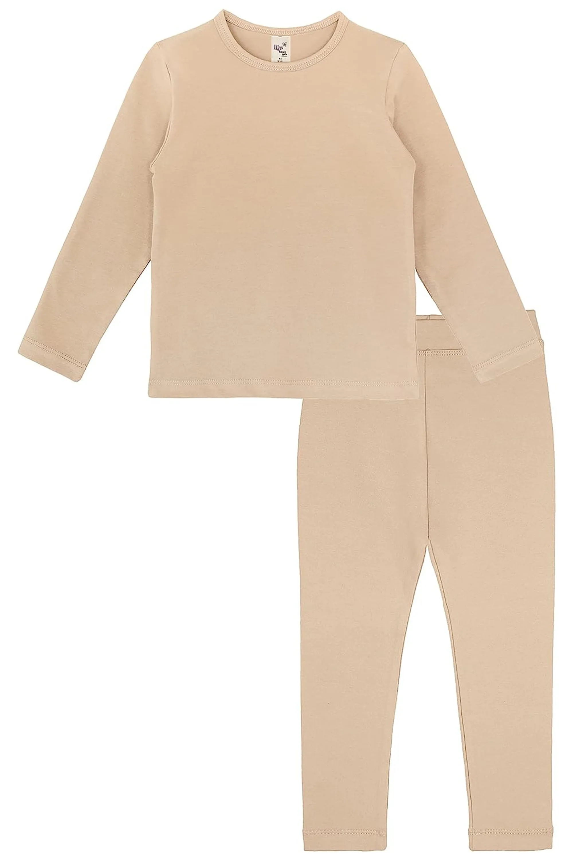 Big Girls Cotton Crewneck Basic T-Shirt & Leggings Set