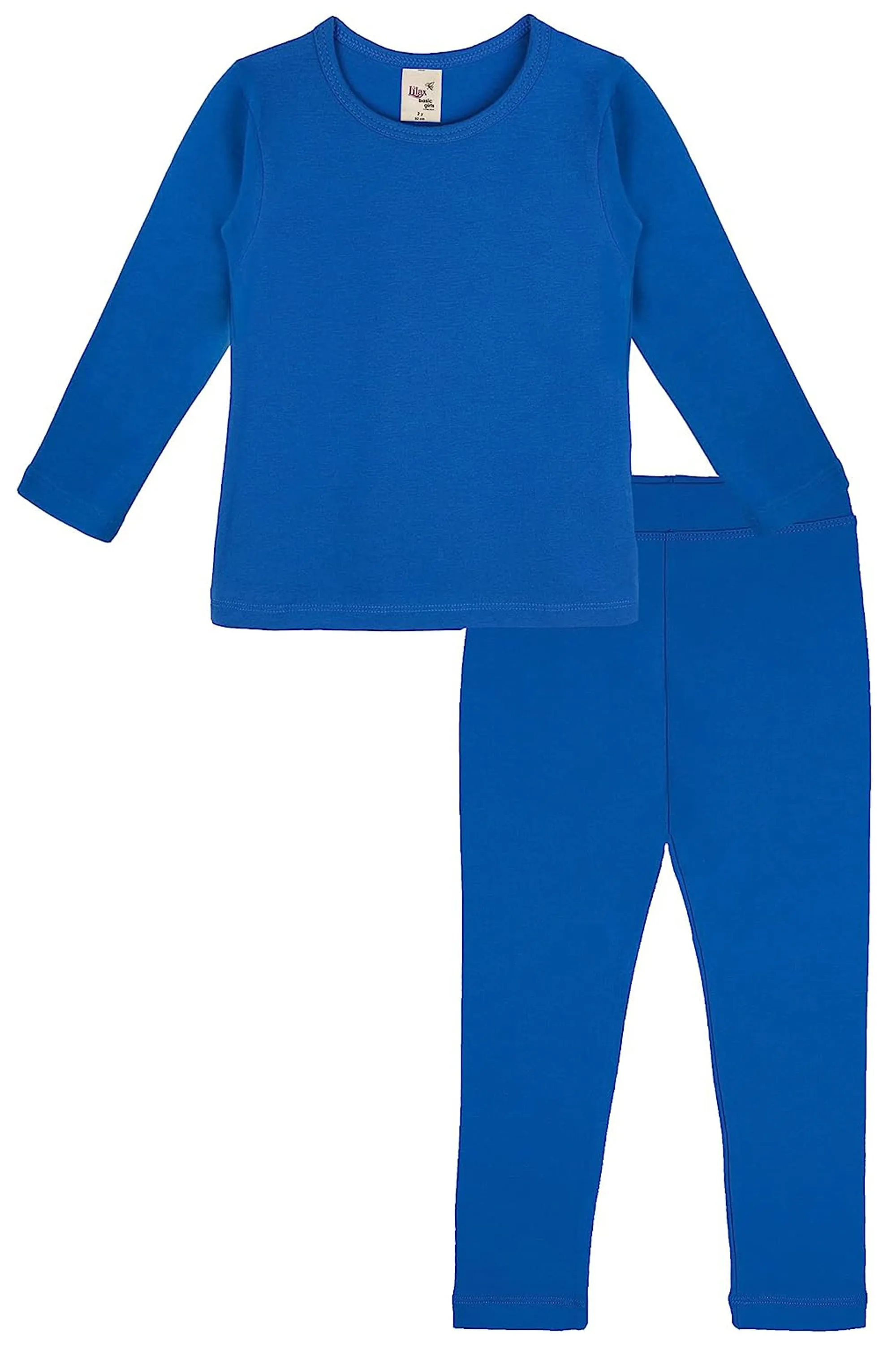 Big Girls Cotton Crewneck Basic T-Shirt & Leggings Set