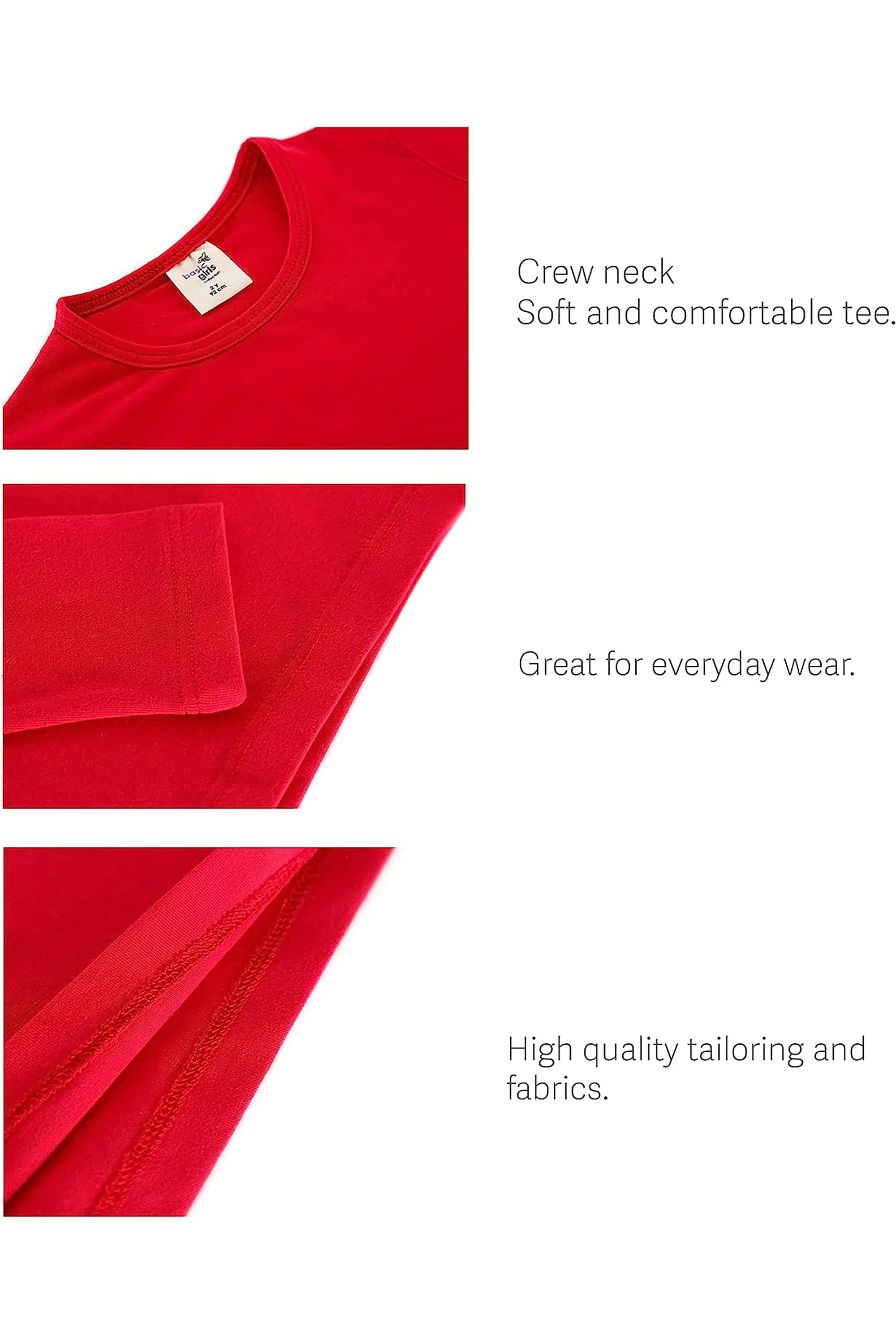 Big Girls Cotton Crewneck Basic T-Shirt & Leggings Set