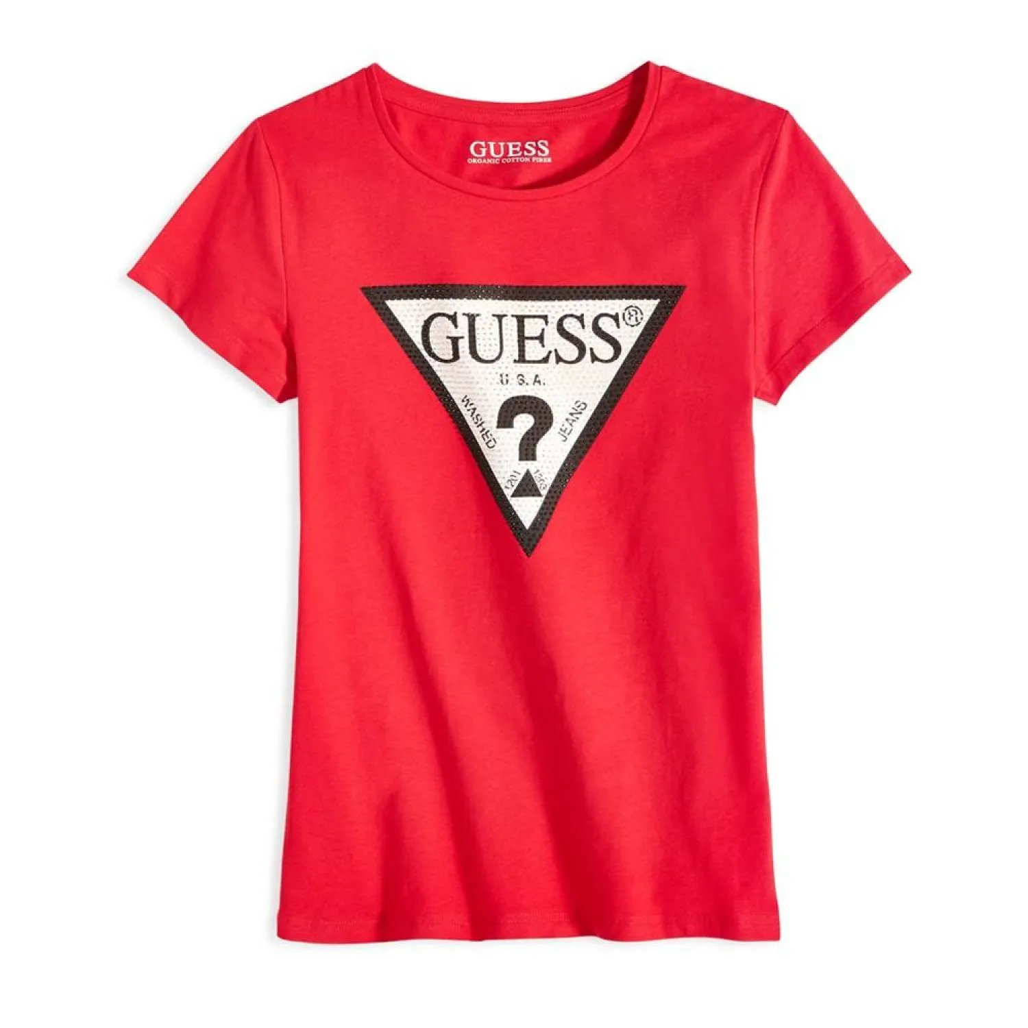 Big Girls Triangle Rhinestone Logo T-shirt
