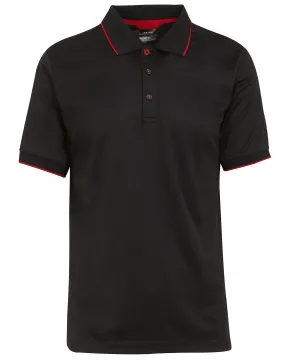 Black/Classic Red - Navigate short sleeve polo