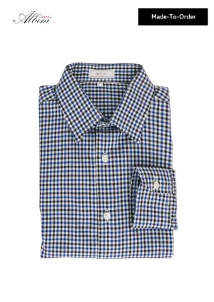 Blue Gingham Men's Shirt