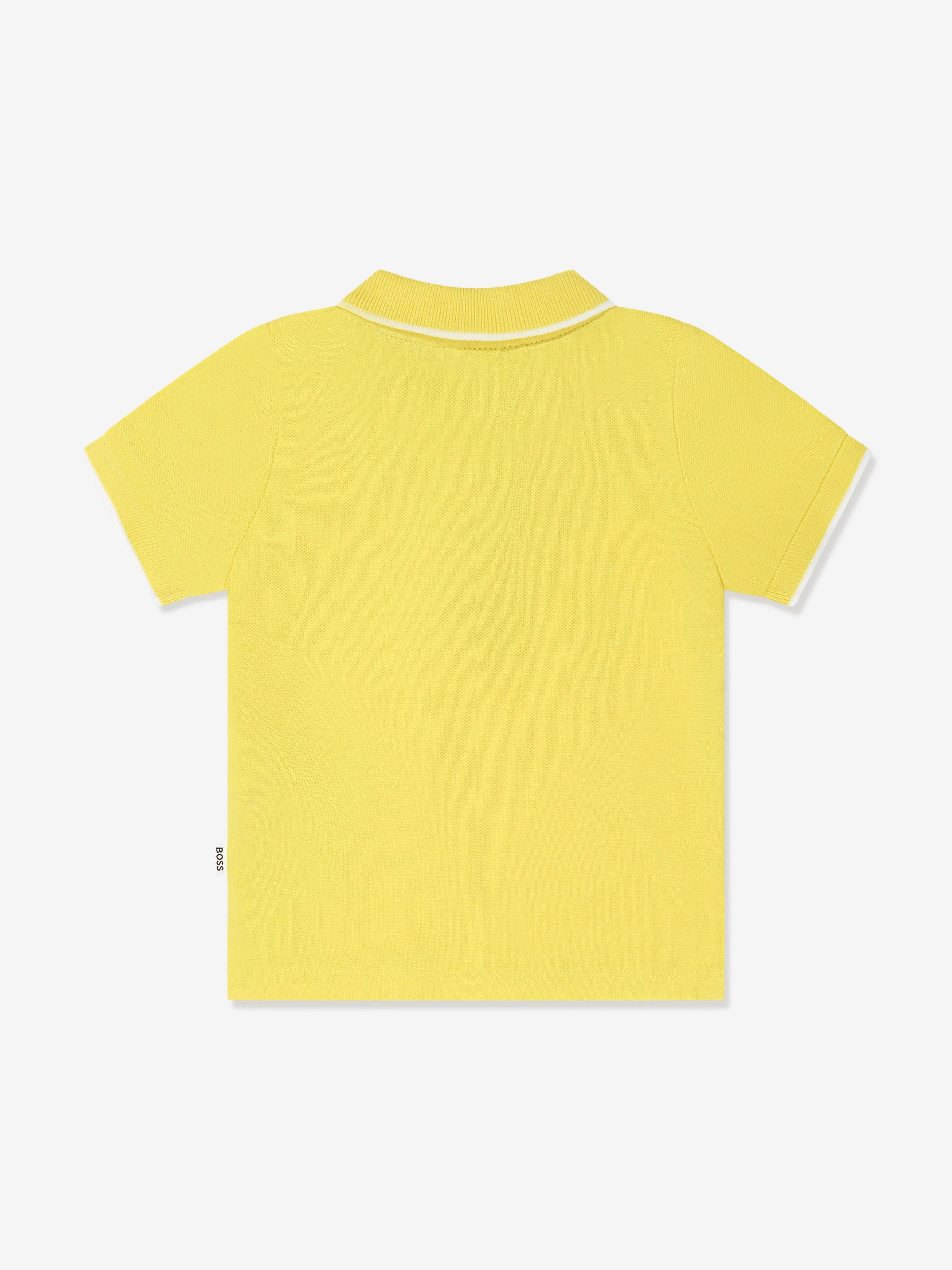 BOSS Baby Boys Logo Polo Shirt in Yellow