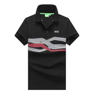 Boss Classic Fit Essential Golf Stripe-Black