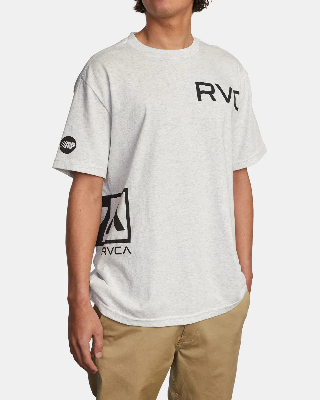 Branded Tee - Light Grey Heather