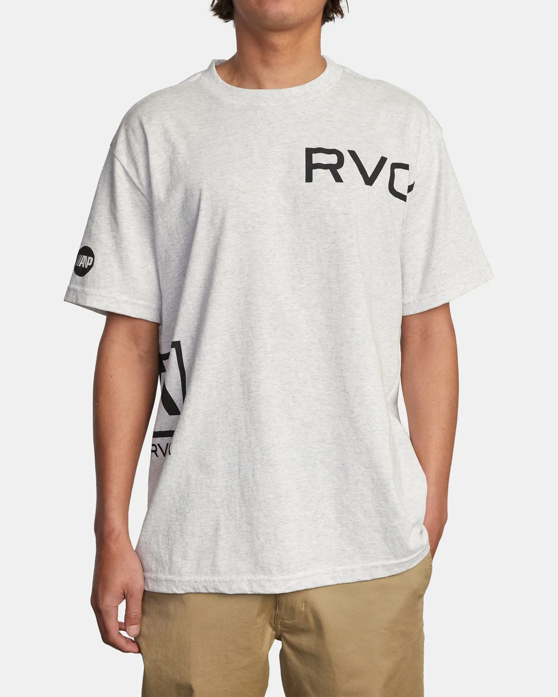 Branded Tee - Light Grey Heather