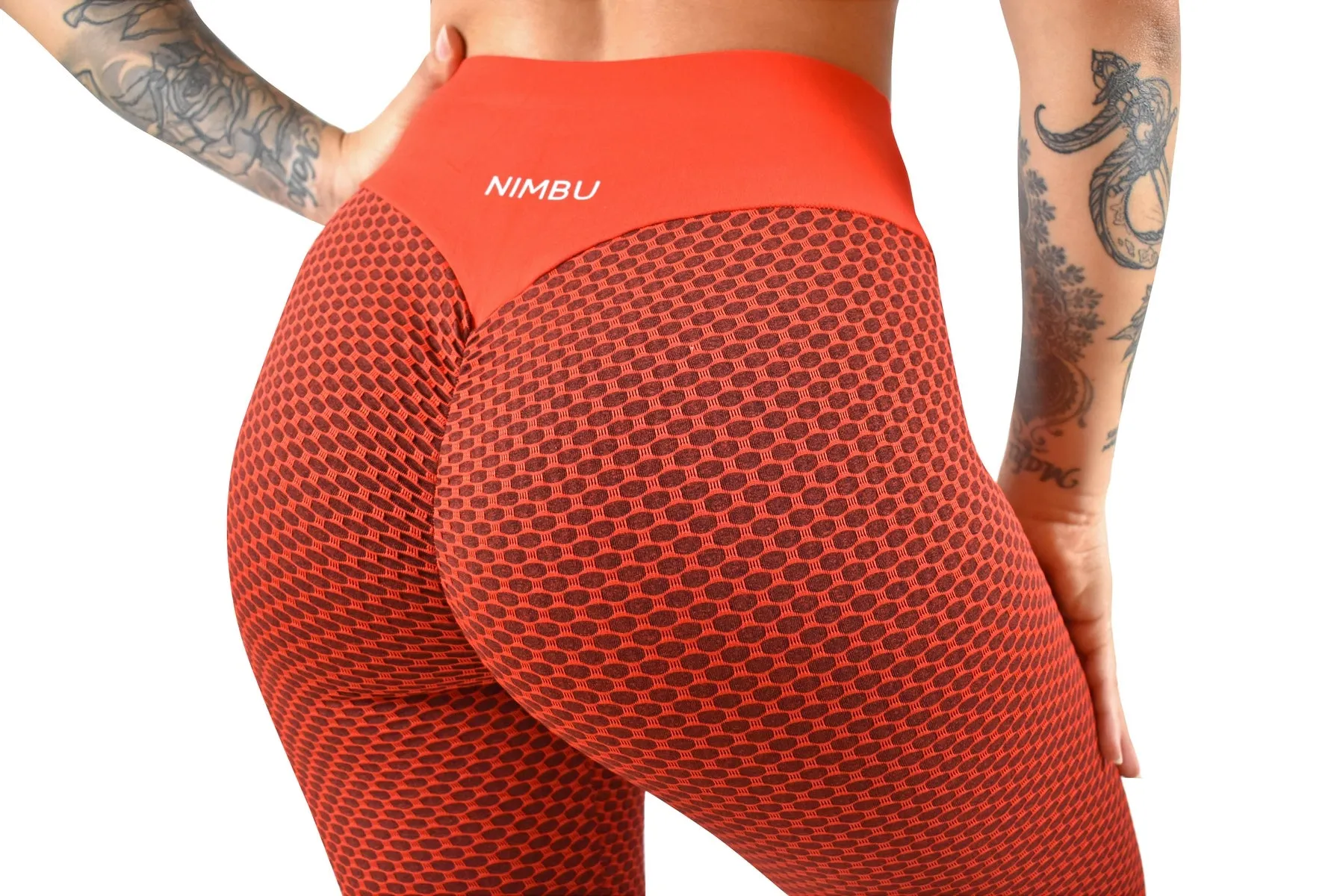 Bravo Ladies Active Seamless Leggings - Red