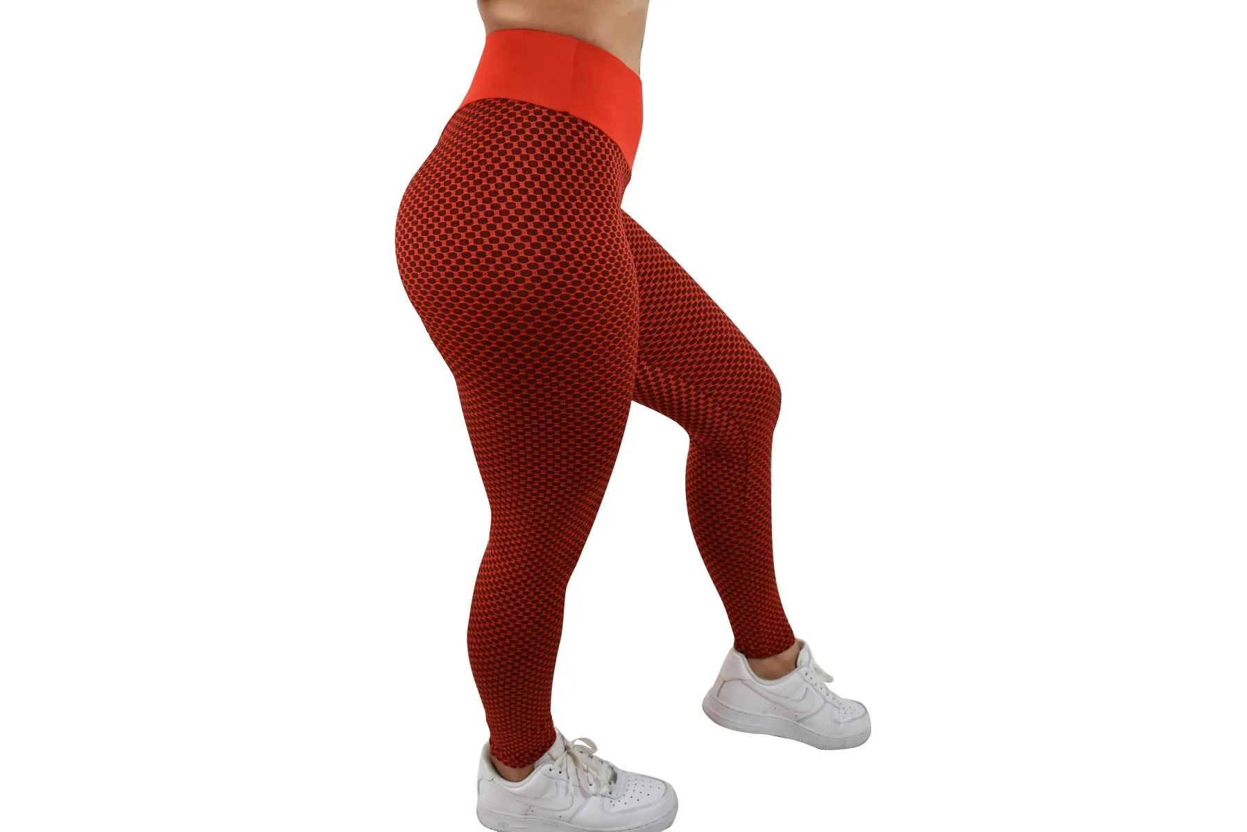 Bravo Ladies Active Seamless Leggings - Red