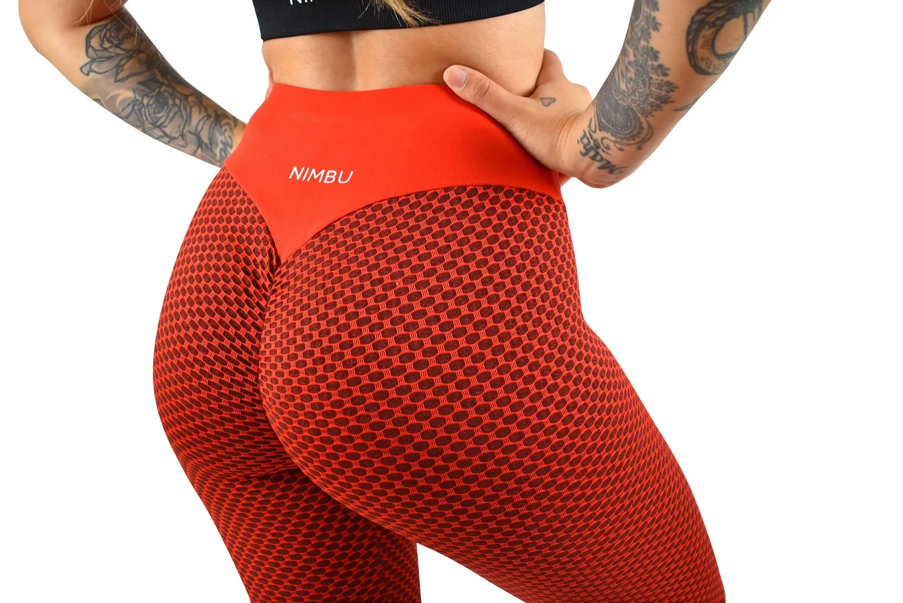 Bravo Ladies Active Seamless Leggings - Red
