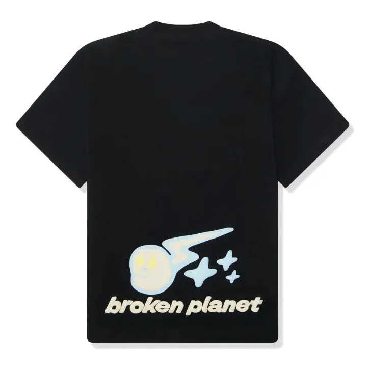 Broken Planet Market Speed of Light T-Shirt - Midnight Black